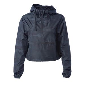 Global Blank Cropped Women's Windbreaker Jacket
